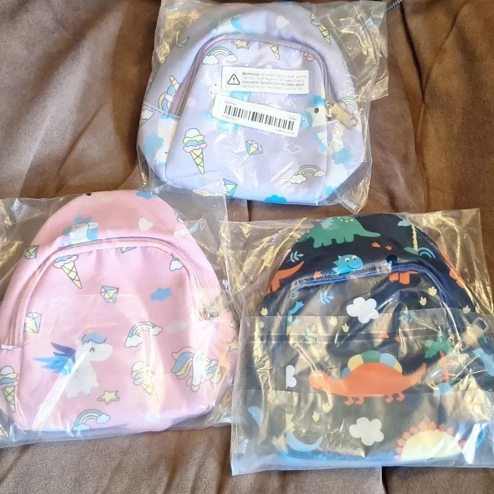 pink waterproof kids' unicorn backpack